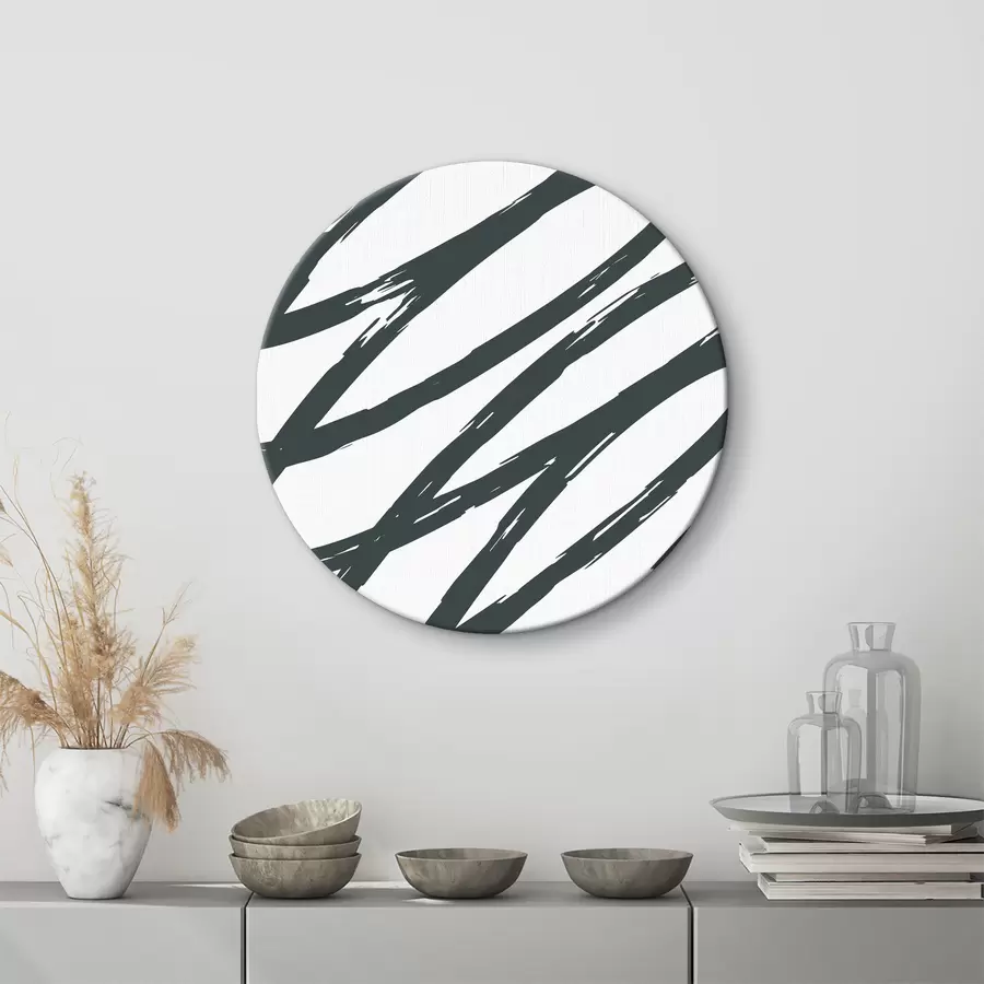 Wandbilder Abstrakte Pinselstriche in Monochrom r36408