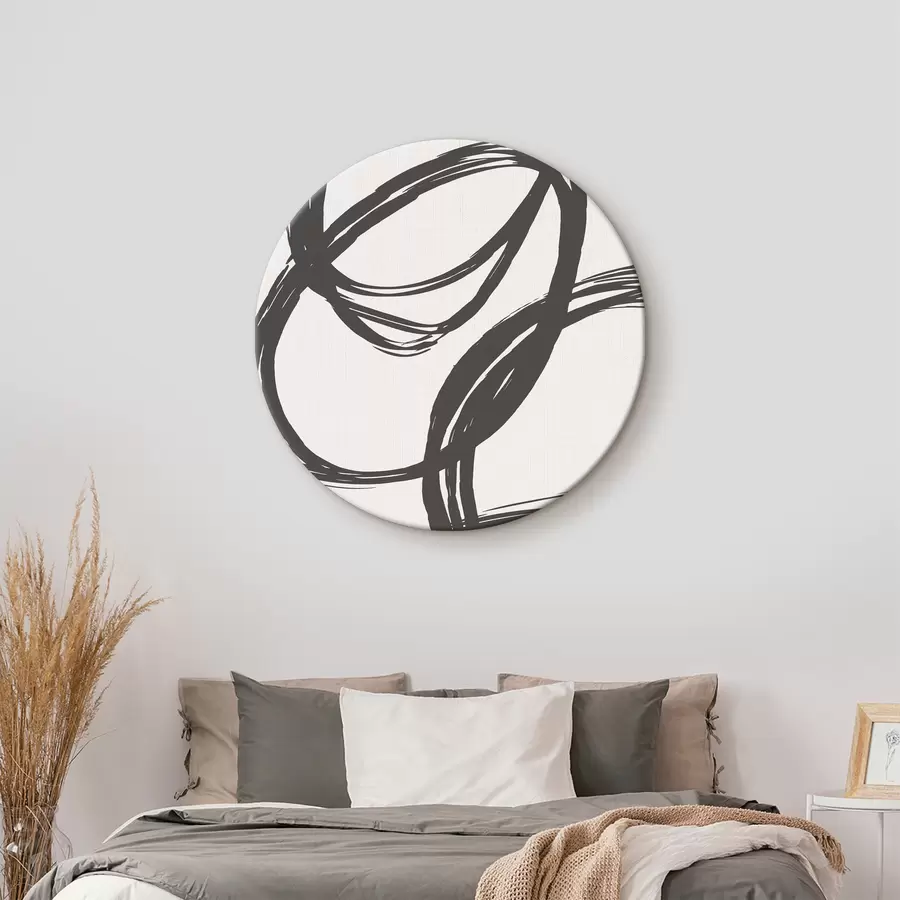 Wandbilder Ineinander verwobene Striche erzeugen einen abstrakten Charme r36460