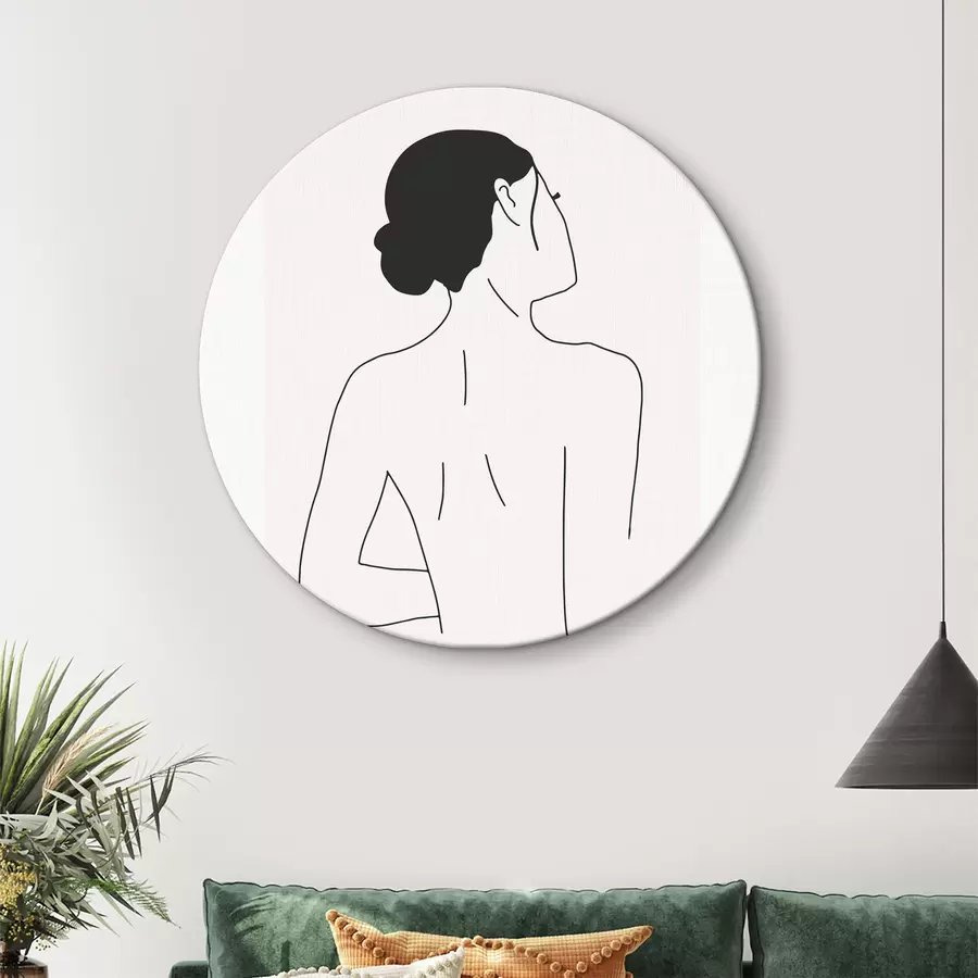 Wandbilder Kontemplation in minimalistischen Linien r36464