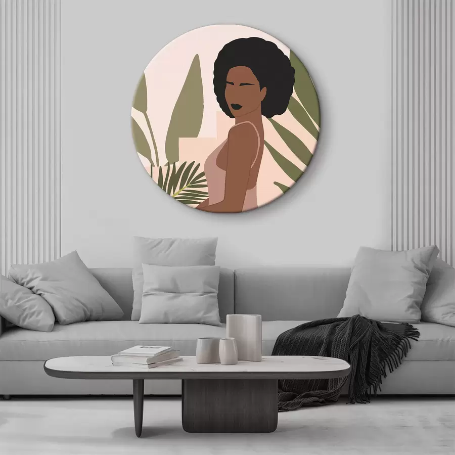 Wandbilder Eleganz inmitten ruhiger tropischer Blätter r36492