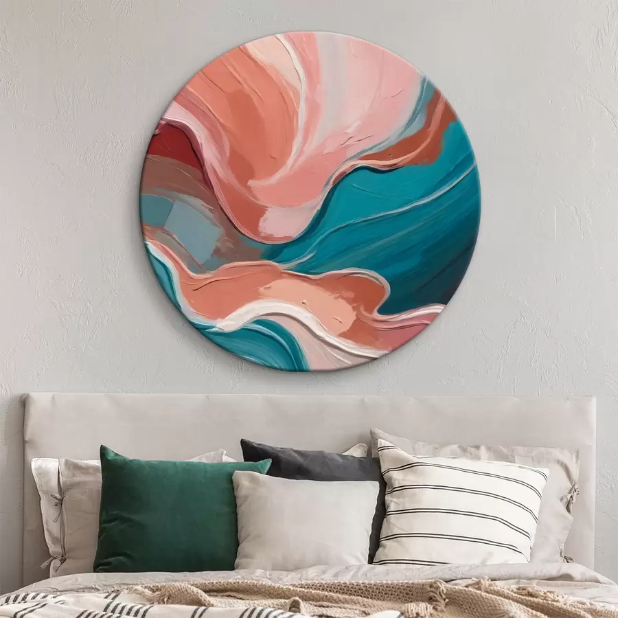 Wandbilder Weite Striche in ruhigen Farben r36509