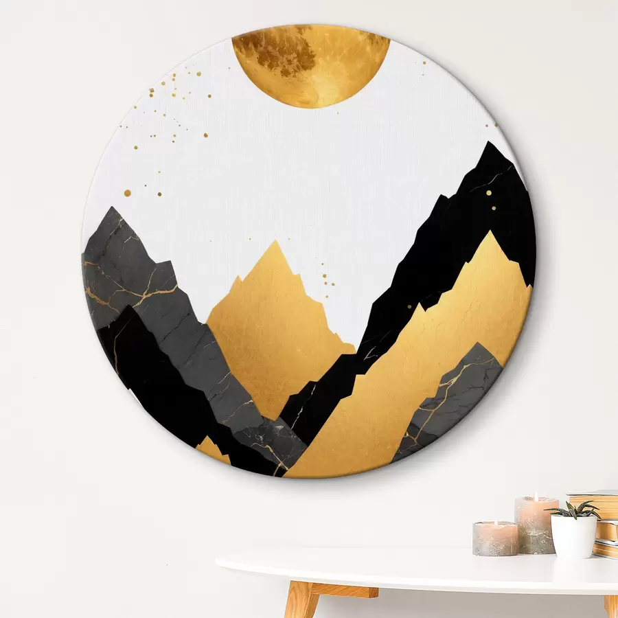 Wandbilder Abstrakte himmlische Berglandschaft r36637