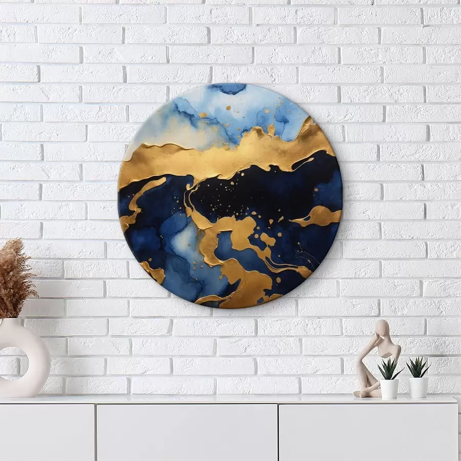 Wandbilder Blaue abstrakte Meereswellen r36642