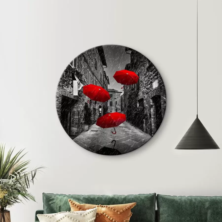 Wandbilder Rote Regenschirme r36707