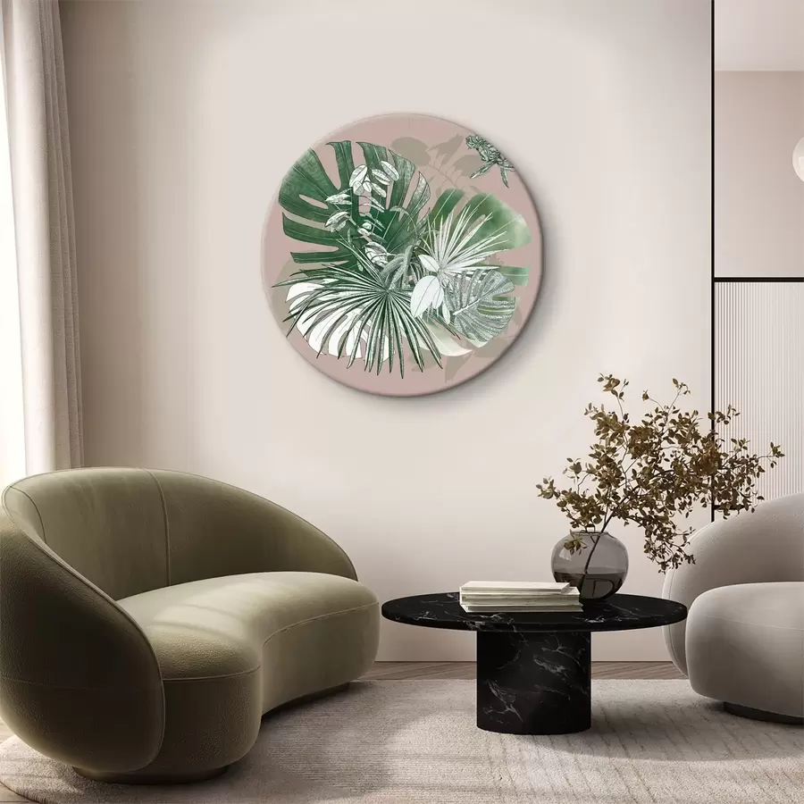 Wandbilder Gruppe von grünen Blättern r36718