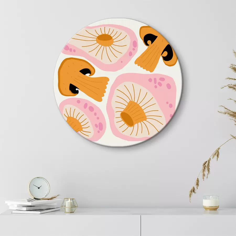 Wandbilder Gruppe von Pilzen mit unterschiedlichen Formen r36865