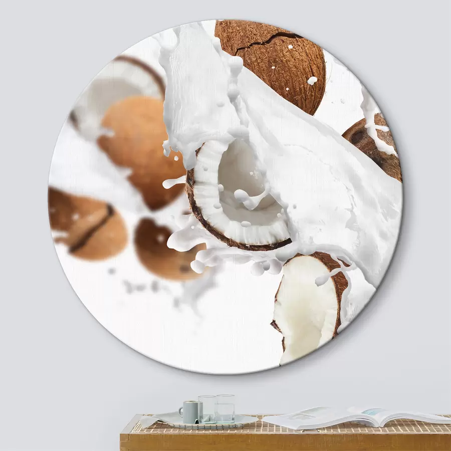 Wandbilder Kokosnuss und Milch r37035