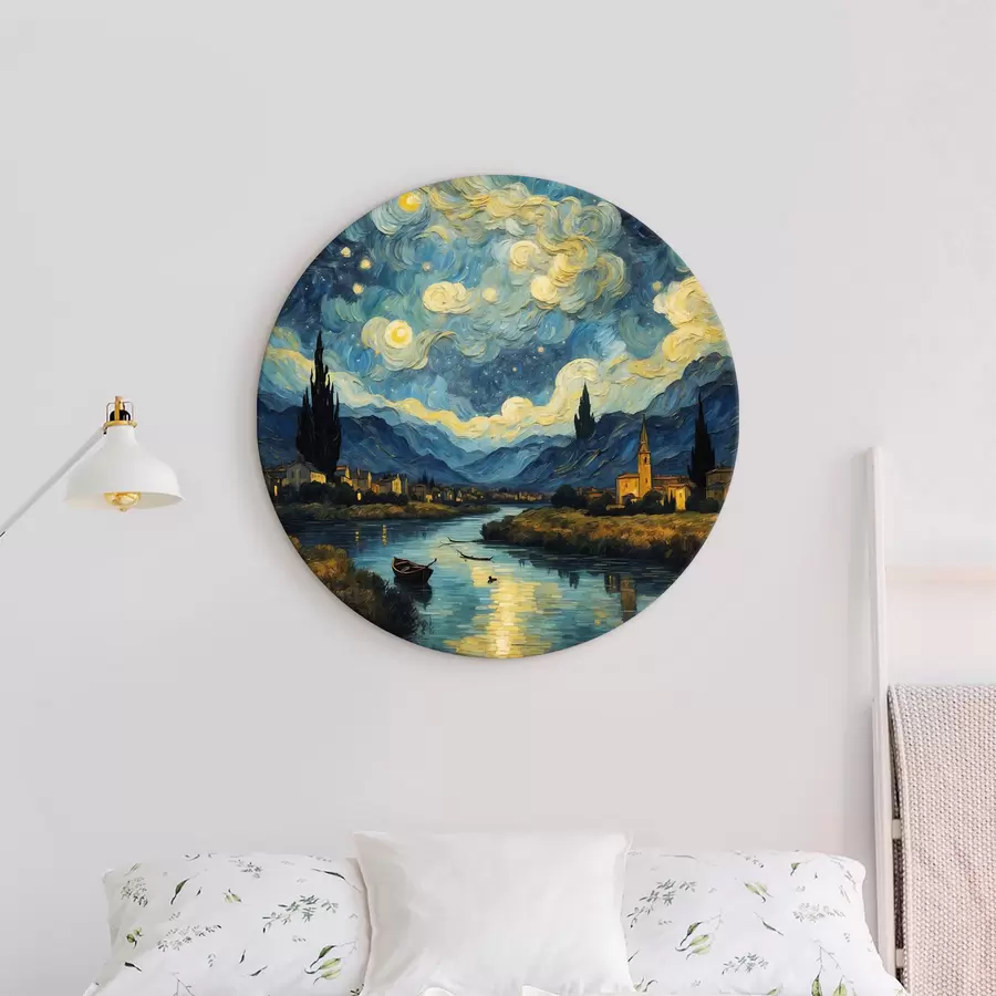 Wandbilder Nachtlandschaft in Öl r37123