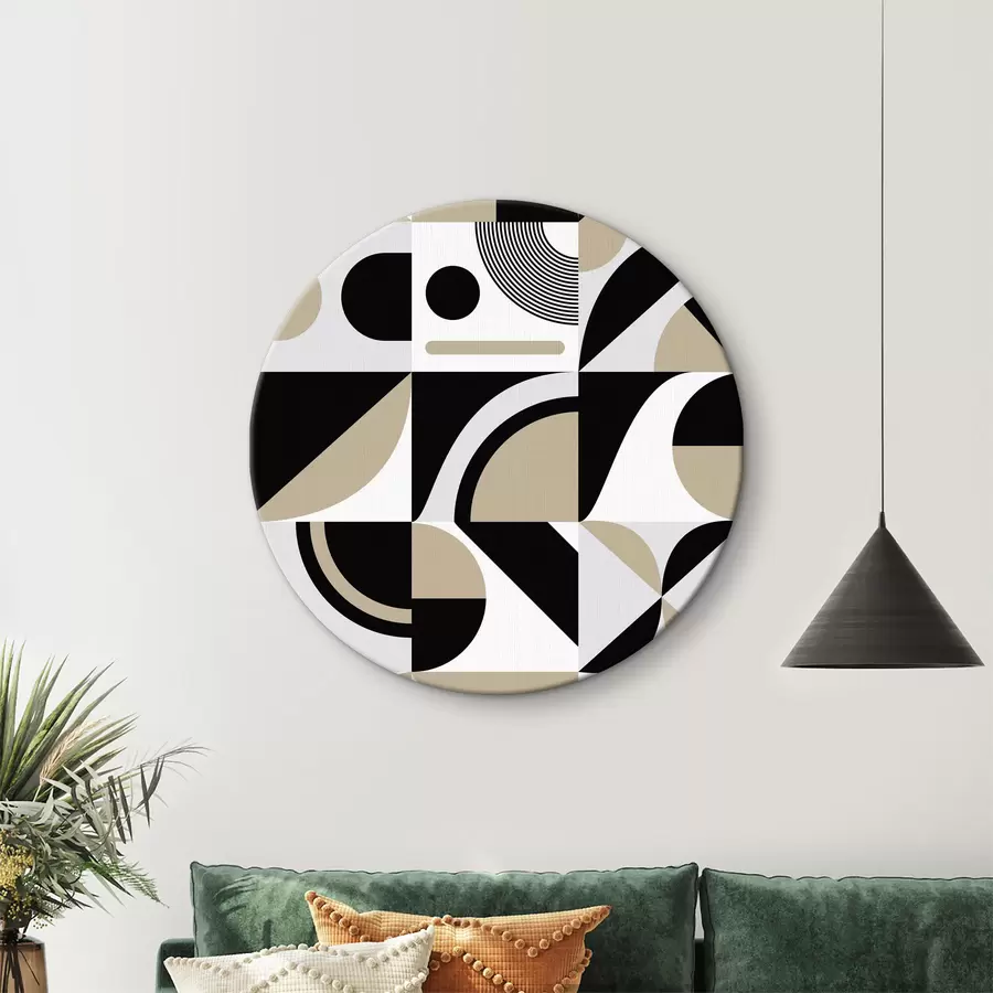 Wandbilder Muster aus geometrischen Formen r37146