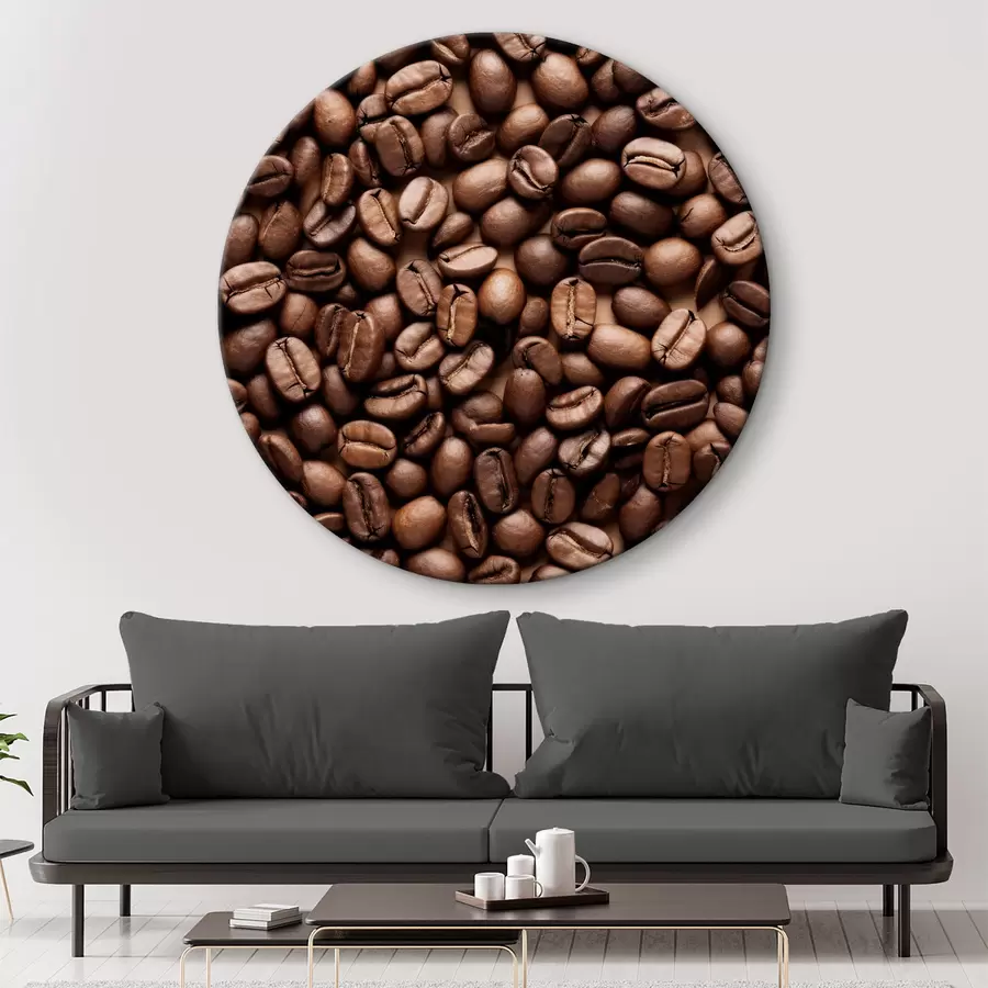 Wandbilder Ein Stapel Kaffeebohnen r37177