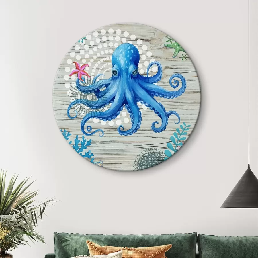 Wandbilder Nautische Abstraktion mit einem Oktopus r37242