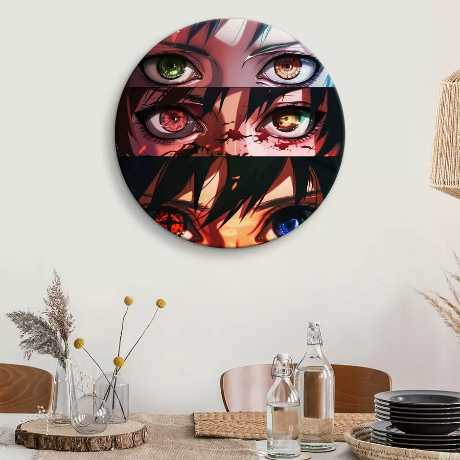 Wandbilder Collage aus Cartoon-Augen r37259