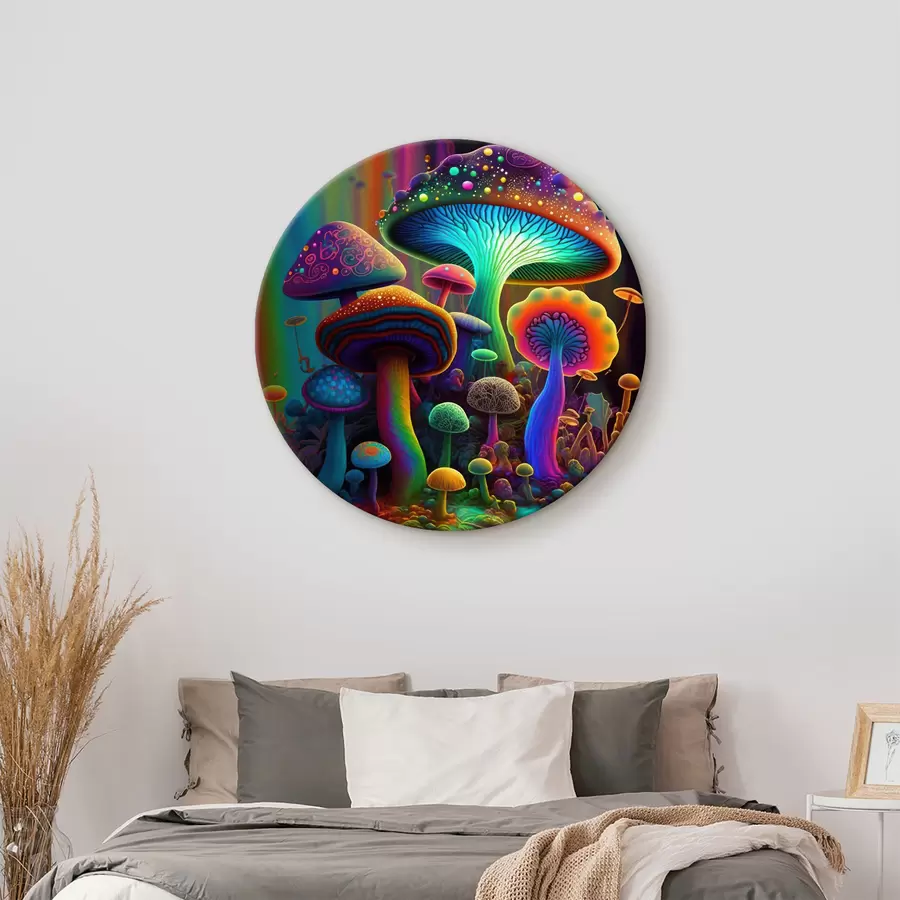 Wandbilder Bunte Pilze r37291