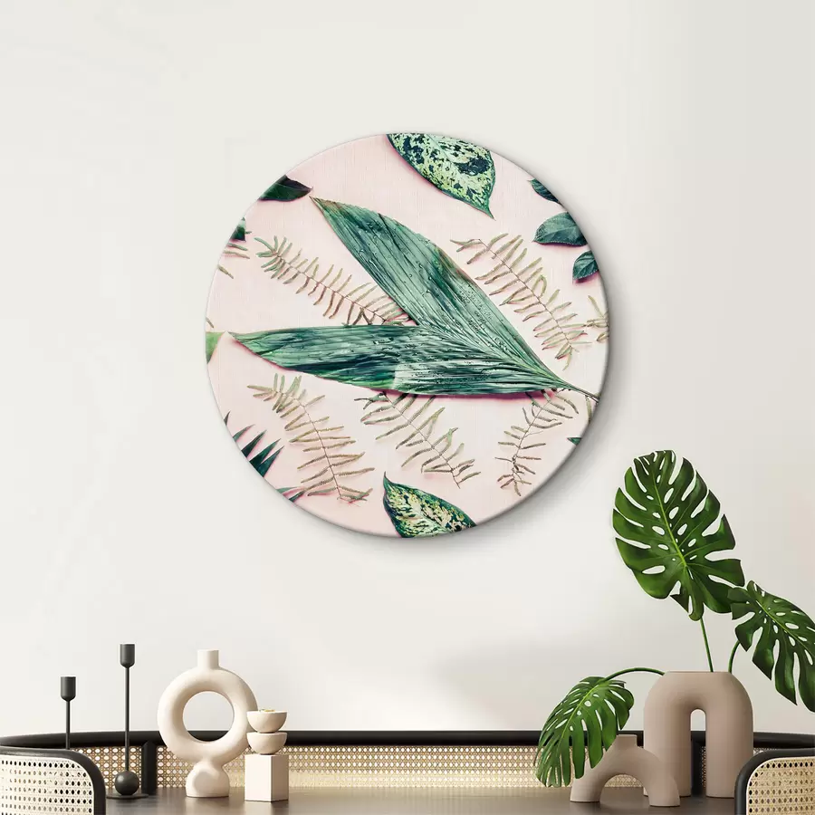 Wandbilder Gruppe von grünen Blättern r37297