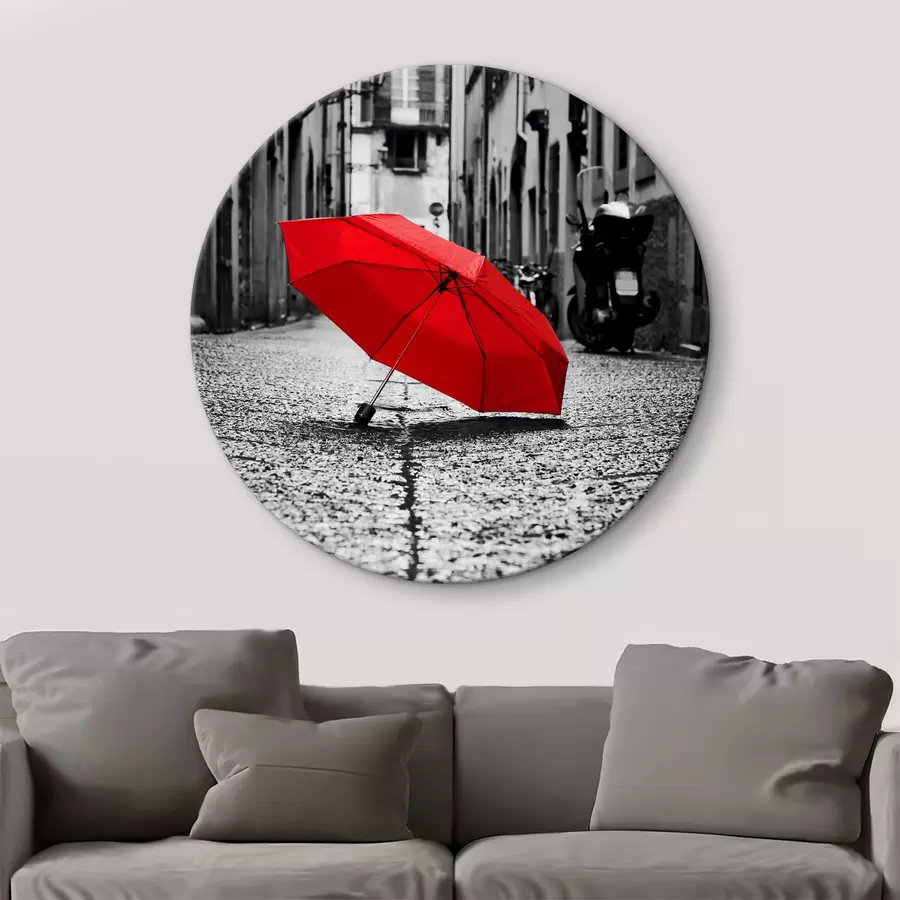 Wandbilder Roter Regenschirm r37299