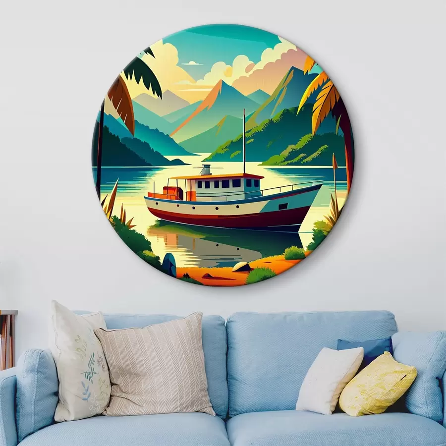 Wandbilder Boot auf dem Wasser r37508