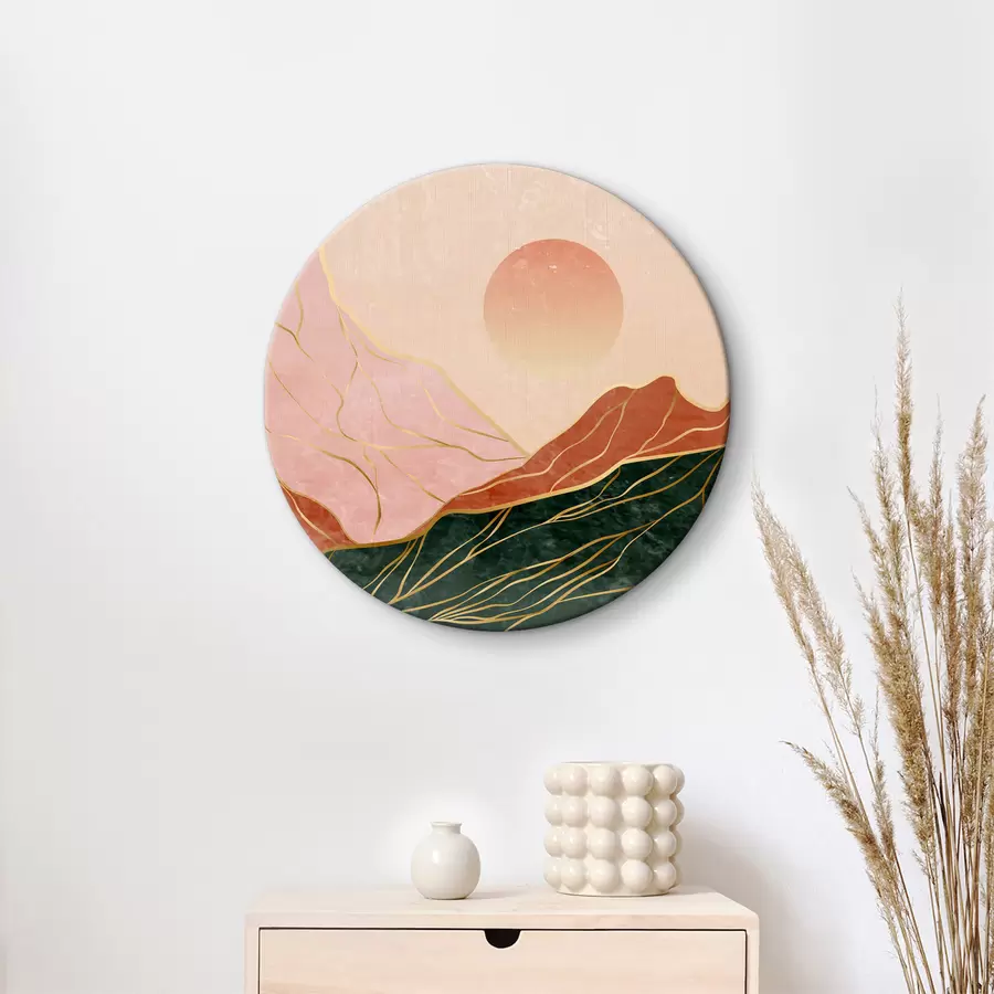 Wandbilder Bild von Bergen und Sonne r37553