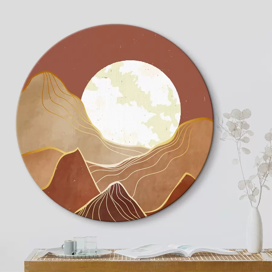 Wandbilder Mond in den Bergen r37637