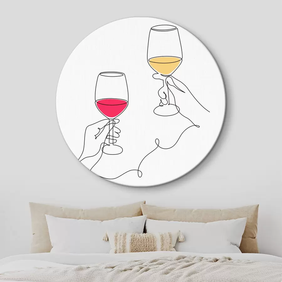 Wandbilder Lasst uns auf Freundschaft und gute Zeiten anstoßen r37746