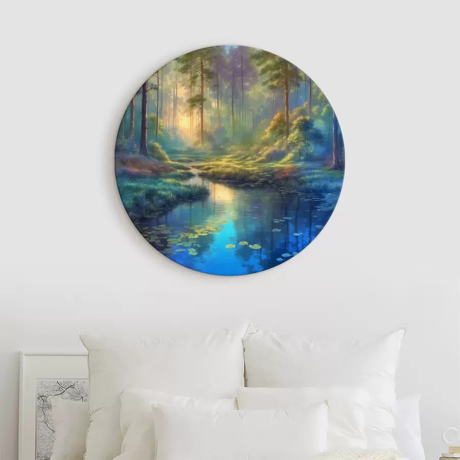 Wandbilder Fluss im Wald r37809