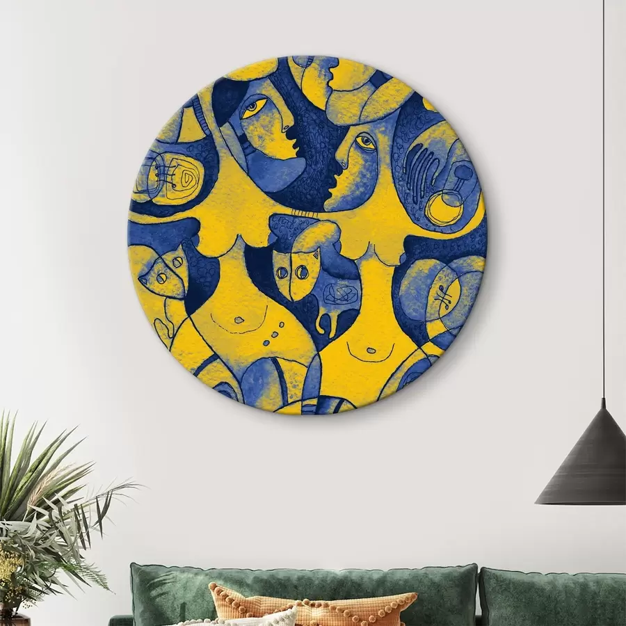 Wandbilder Farbige Gesichter r37829