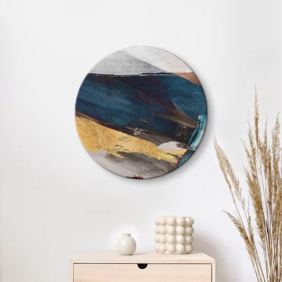 Wandbilder Abstrakte Wellen in leuchtenden Farben r37891