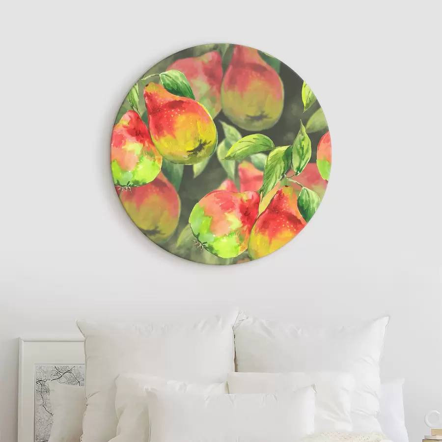 Wandbilder Mehrfarbige Birnen r38036