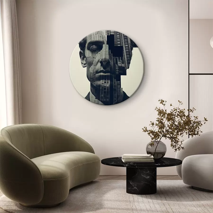 Wandbilder Stadtbild im kontemplativen Raum r38043