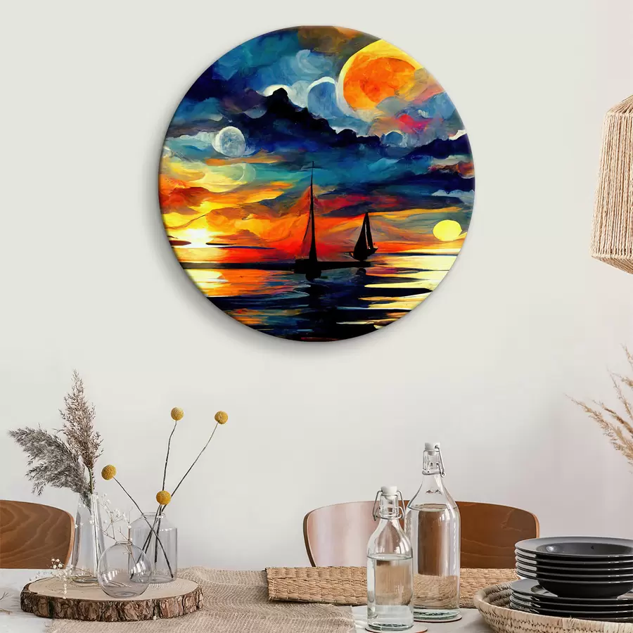 Wandbilder Heller Sonnenuntergang r38053