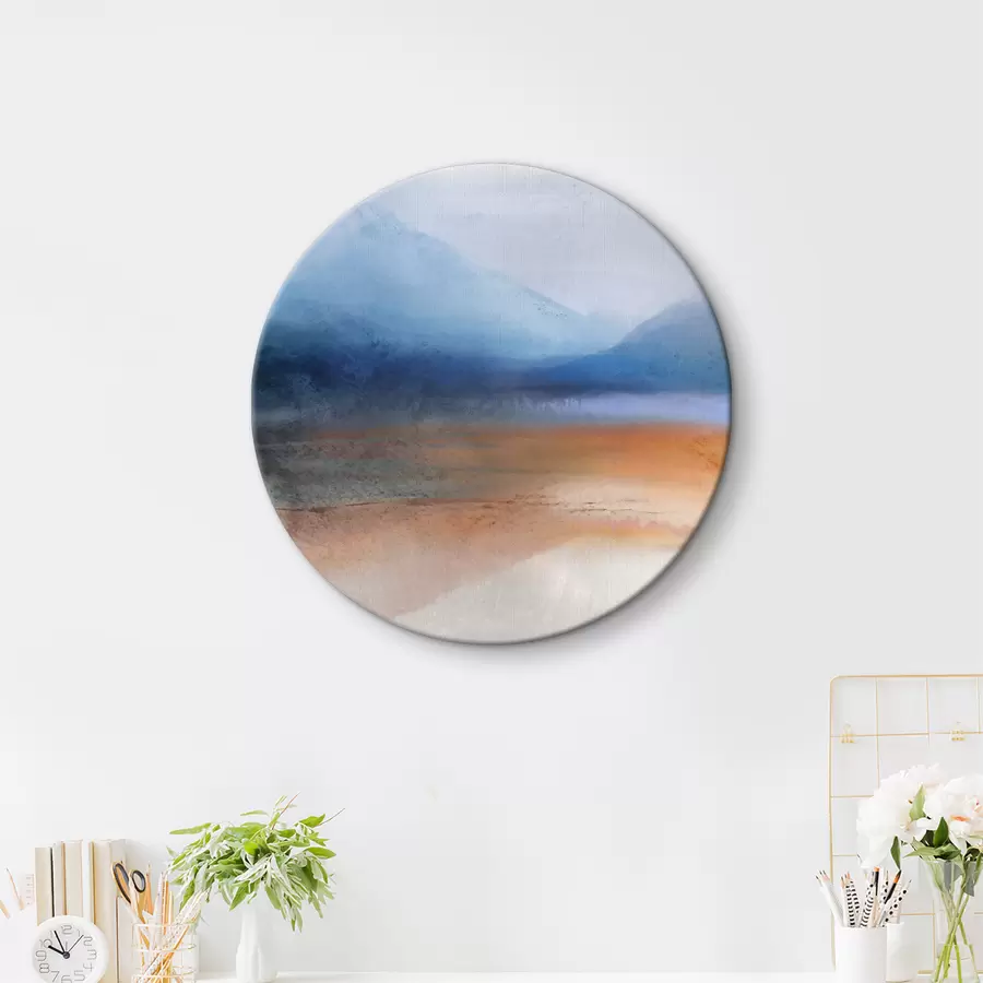 Wandbilder Aquarellierte Berge und Sand r38067