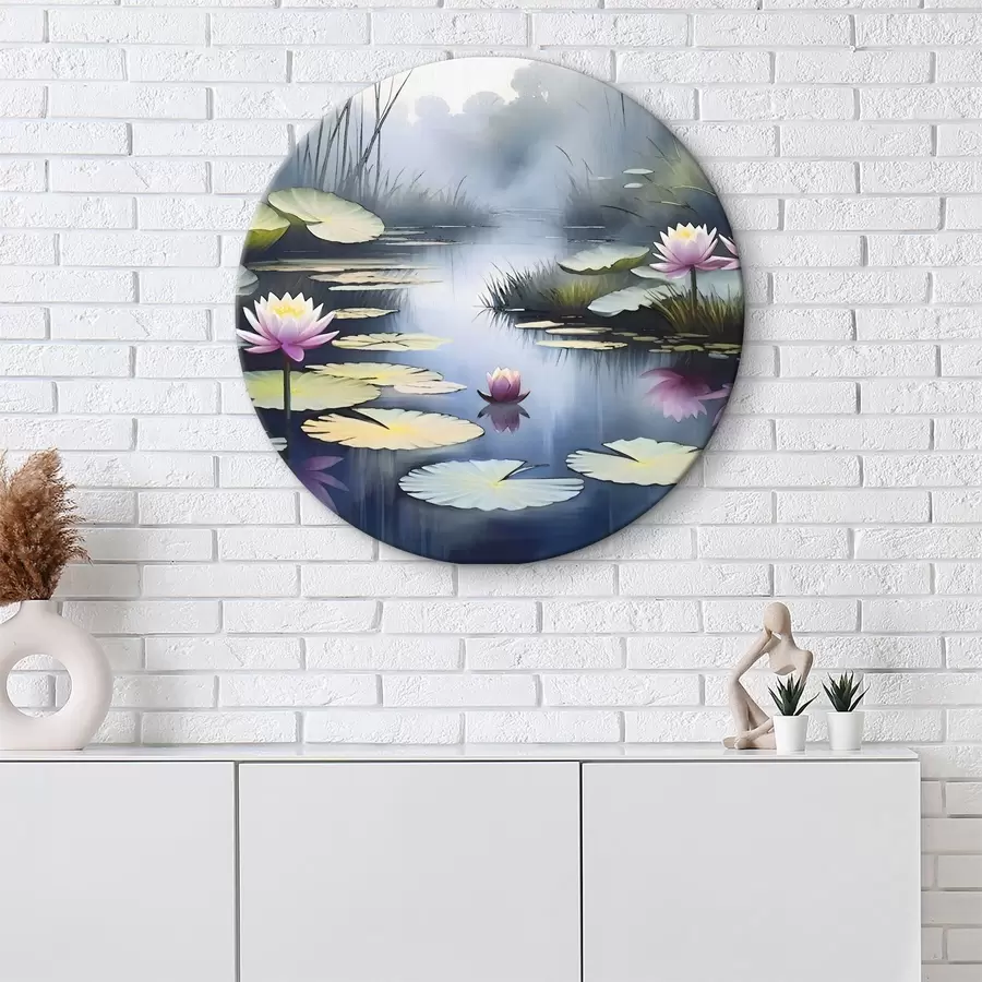 Wandbilder Seerosenblüten und -pflanzen r38109