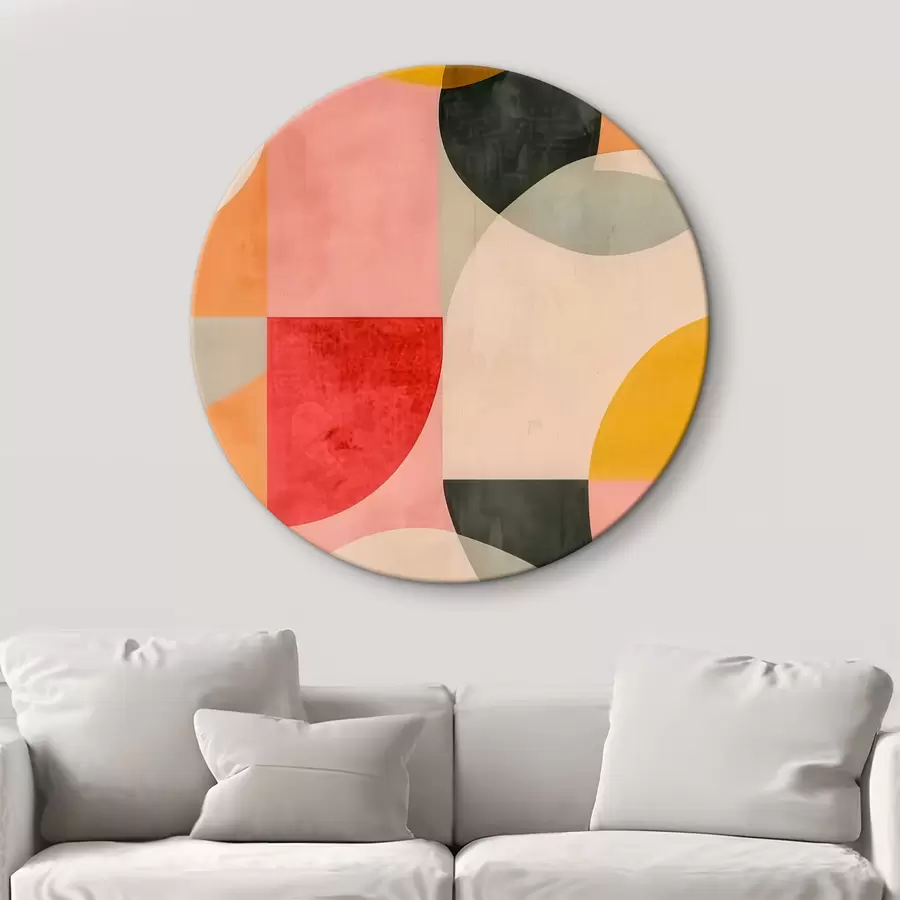 Wandbilder Buntes Muster an der Wand r38144