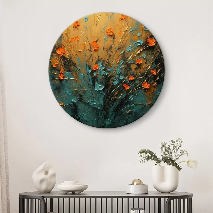 Wandbilder Bild mit Blumen an der Wand r38173