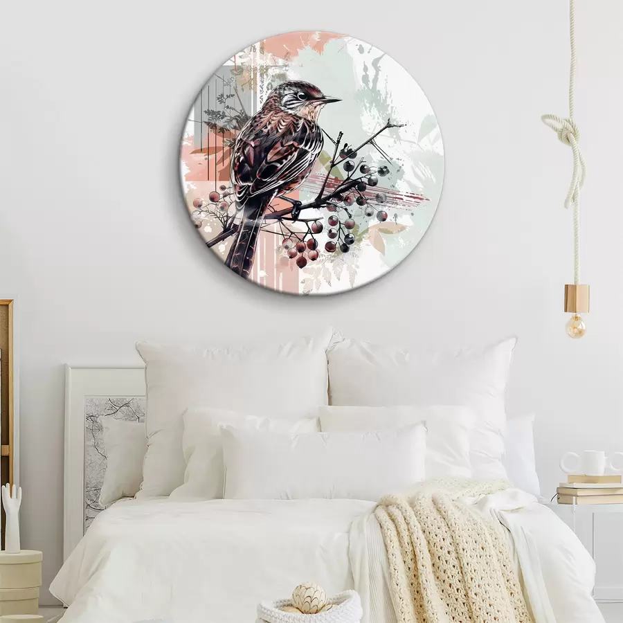 Wandbilder Vogel auf einem Ast r38273