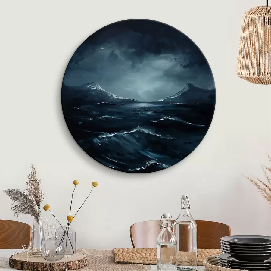 Wandbilder Dunkler Himmel über dem Wasser r38324