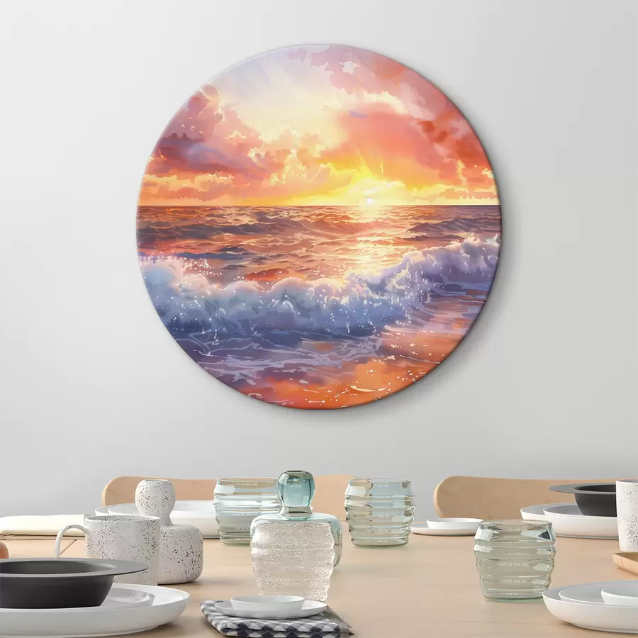 Wandbilder Sonnenuntergang über dem Meer r38476