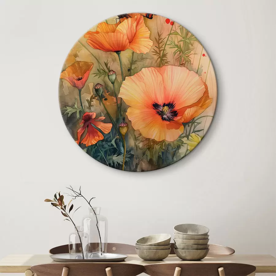 Wandbilder Schmetterling auf Blumen r38521