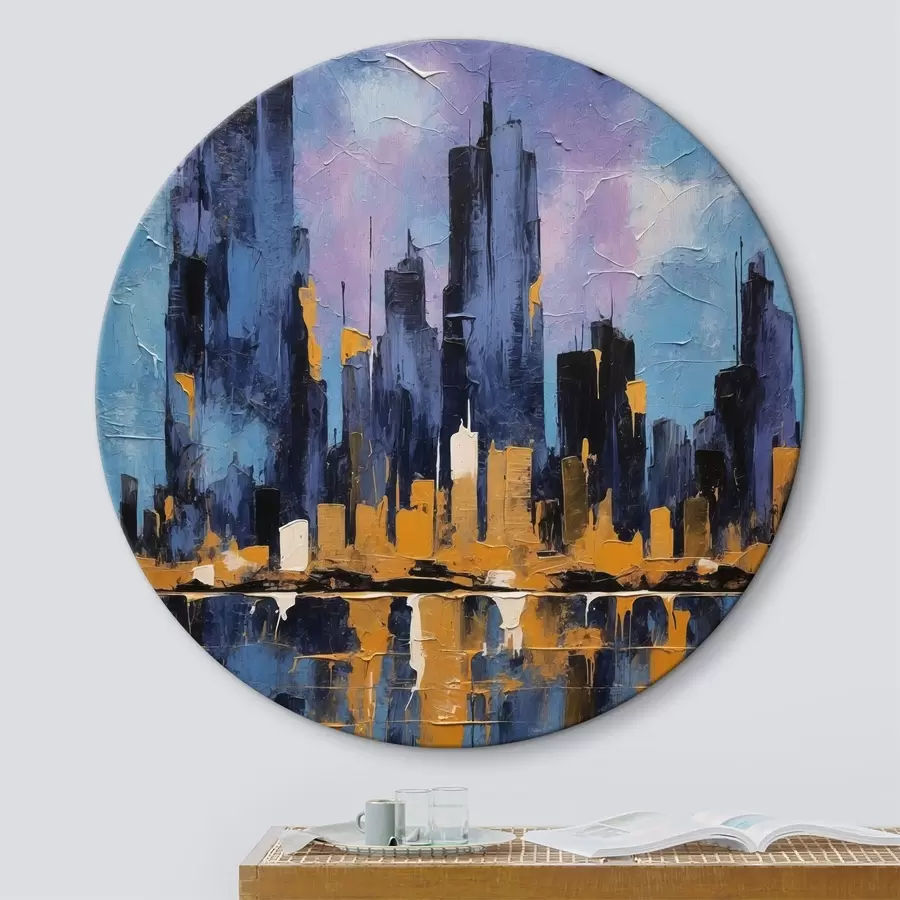 Wandbilder Ein Stadtpanorama malen r38583