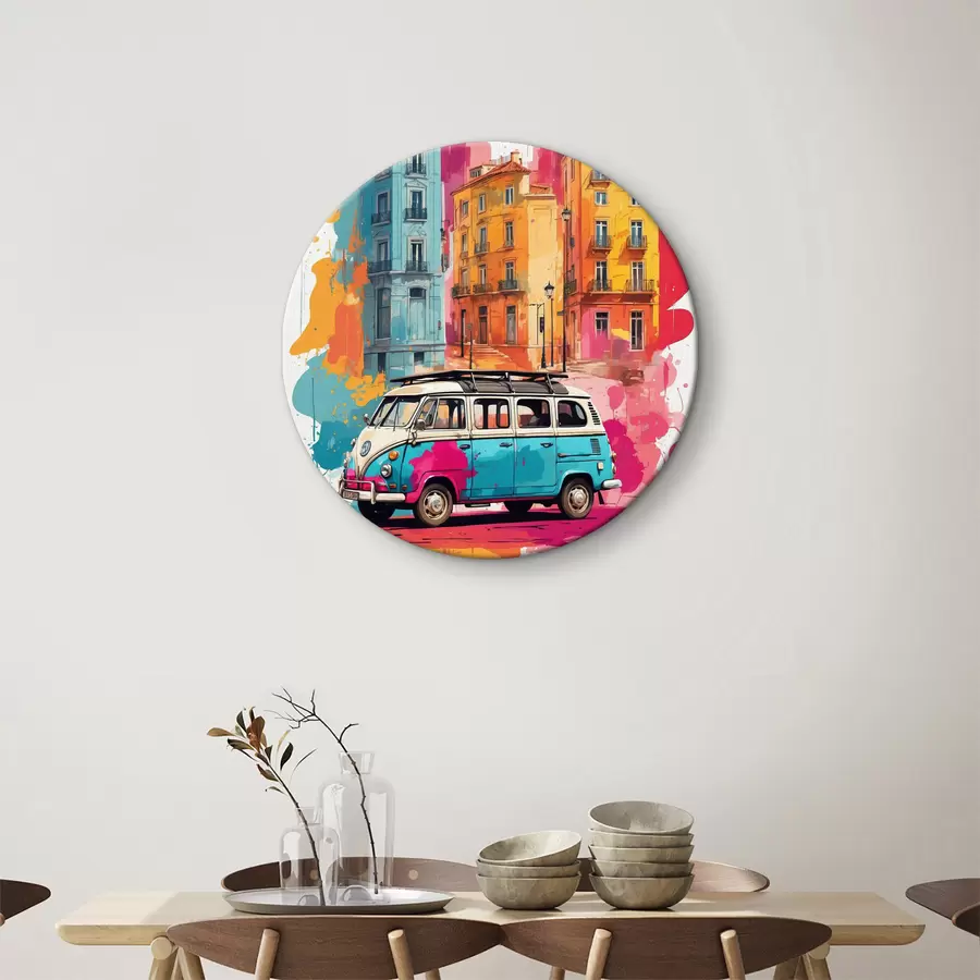 Wandbilder Eine bunte Reise durch urbane Flecken r38593