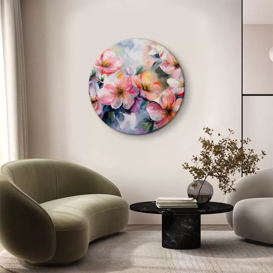 Wandbilder Ein Bild mit rosa Blumen r38644