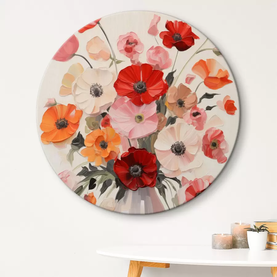 Wandbilder Ein Blumenstrauß in einer Vase r40433