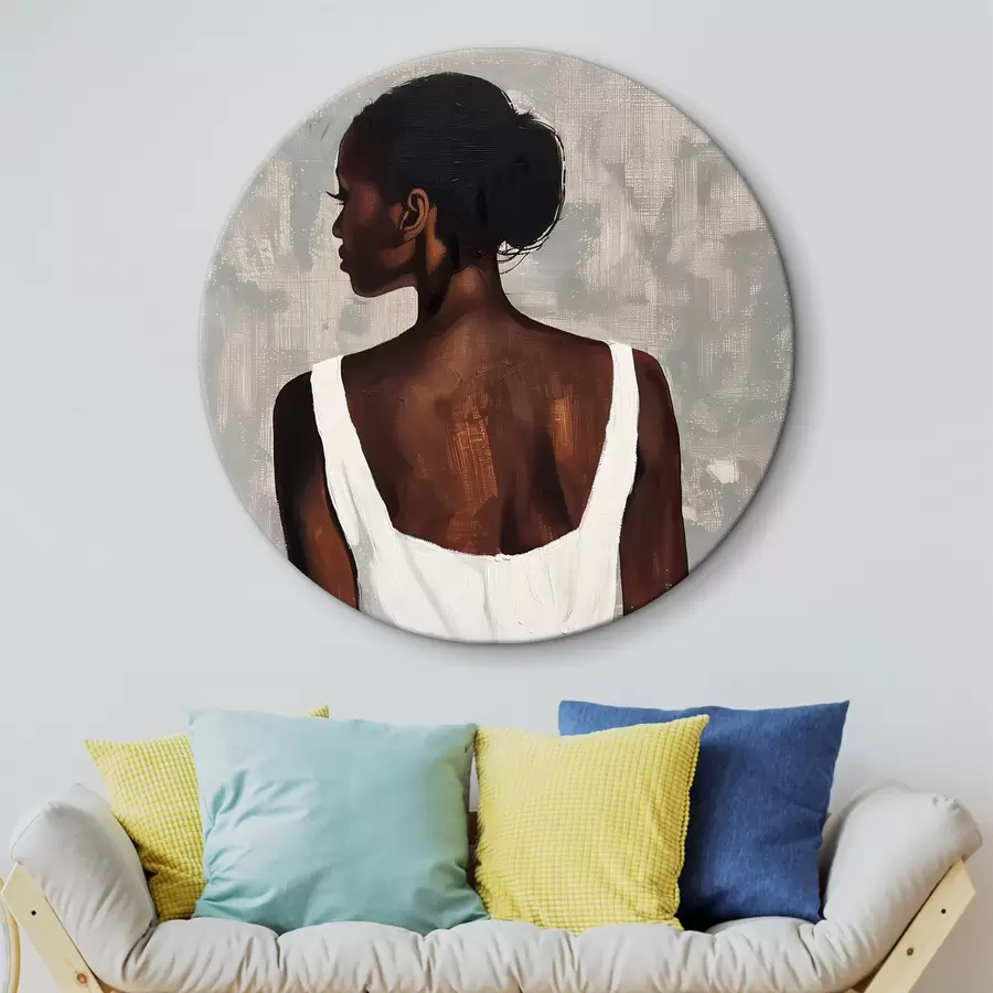 Wandbilder Mädchen im weißen Kleid r40440