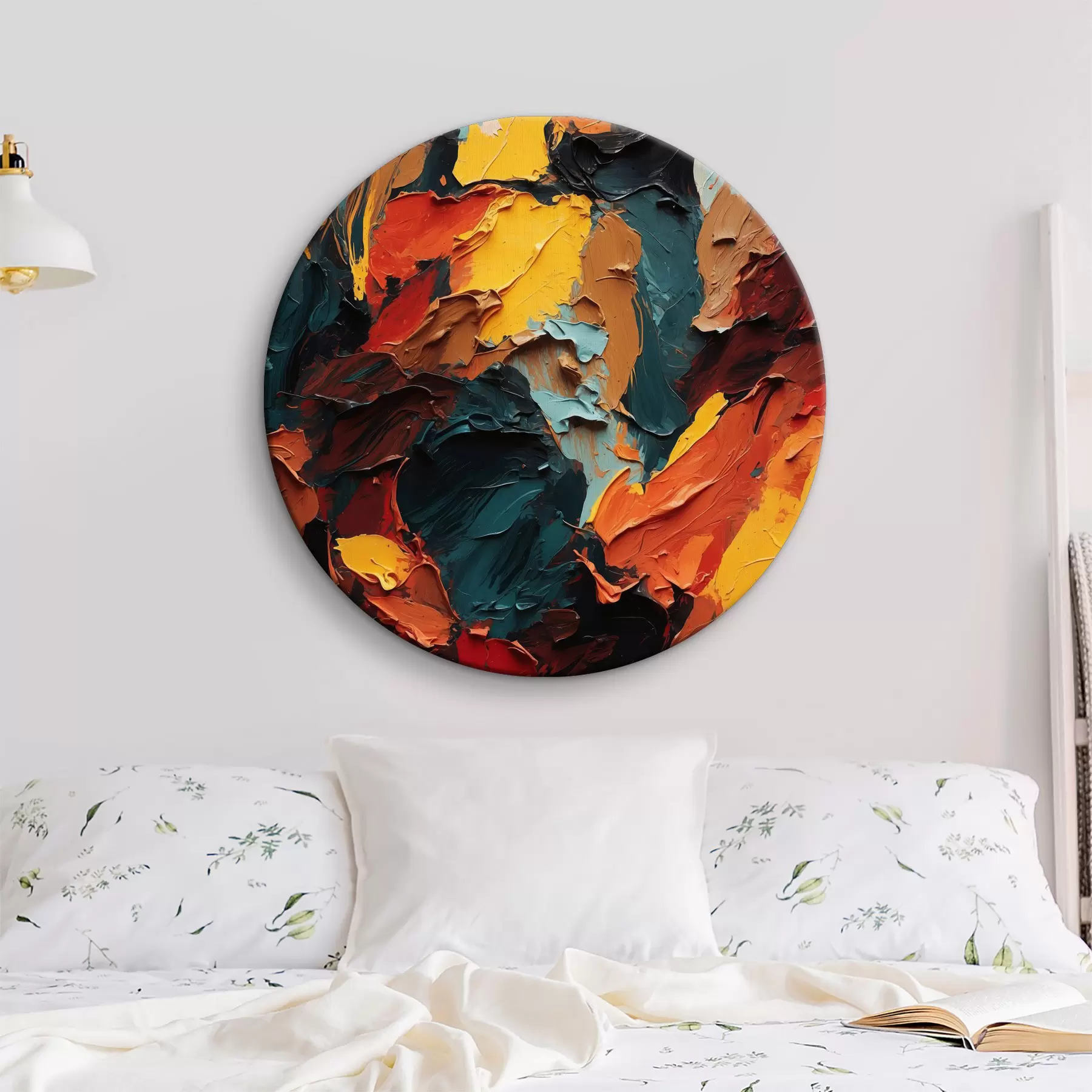 Wandbilder Abstraktes mehrfarbiges Ölgemälde r40457