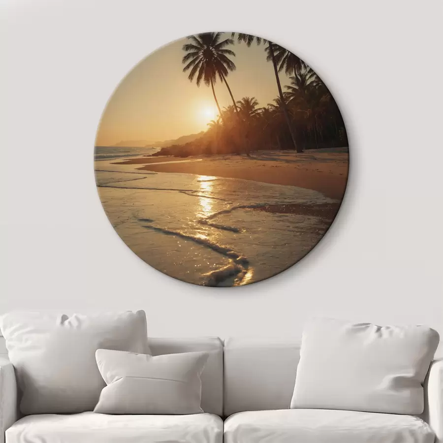 Wandbilder Strand bei Sonnenuntergang r40465