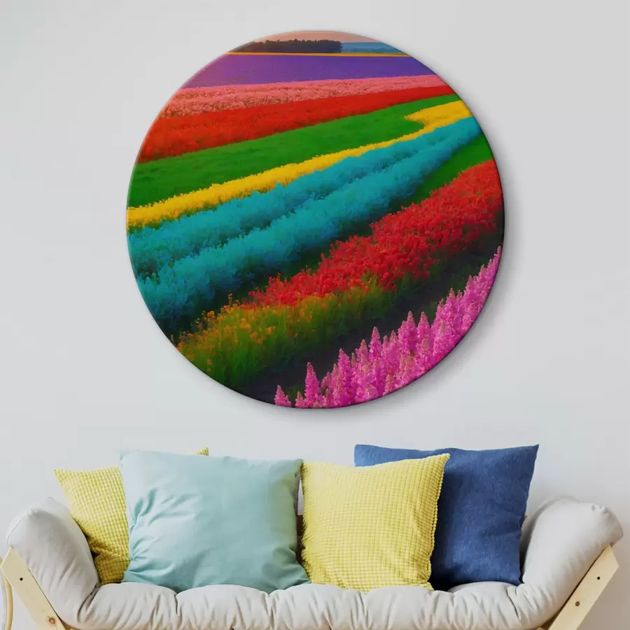 Wandbilder Buntes Blumenfeld r40468