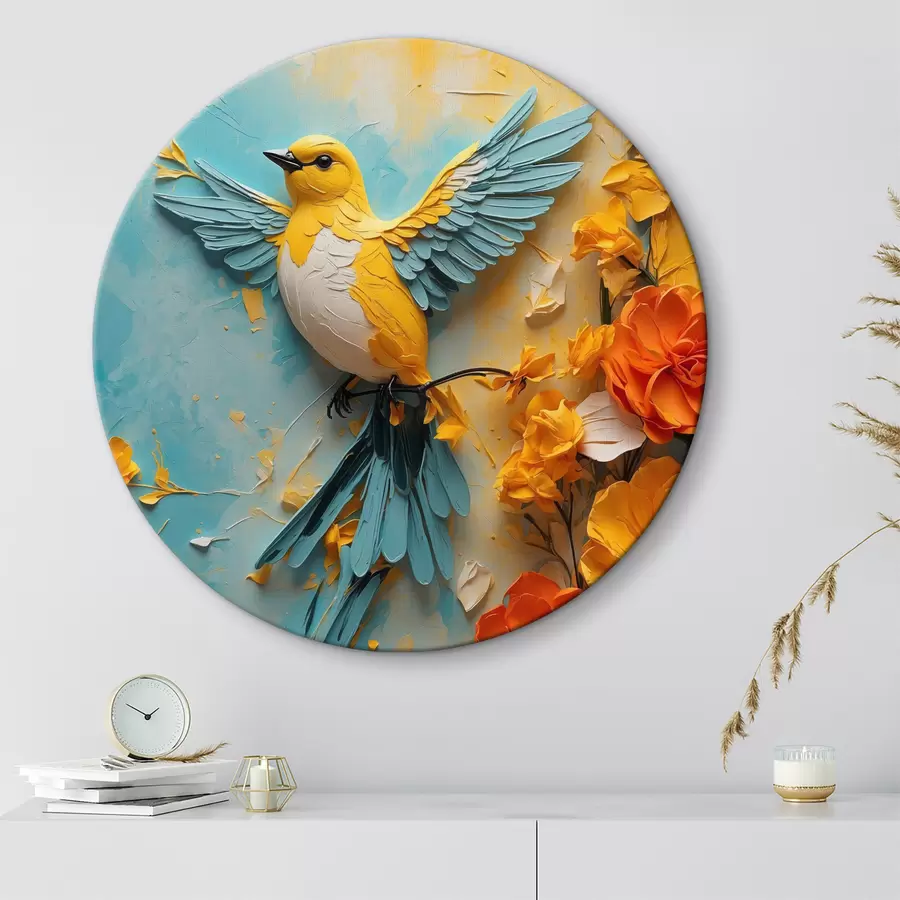 Wandbilder Vogel auf abstraktem Hintergrund r40484