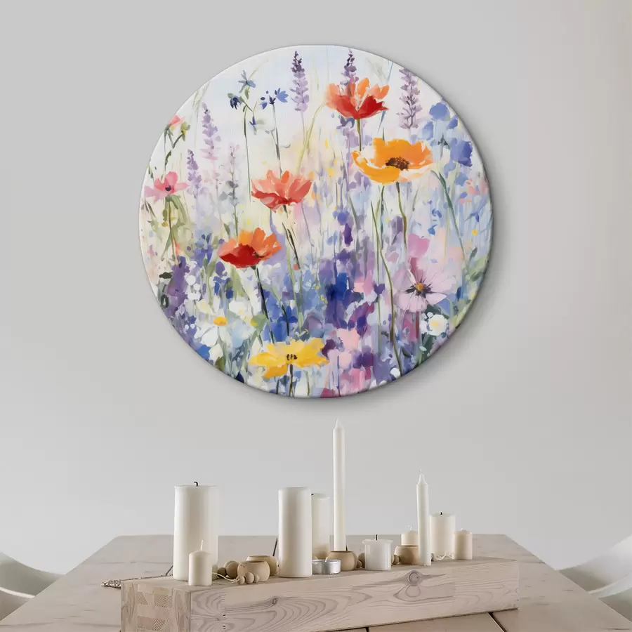 Wandbilder Wildblumen in Aquarell r40503