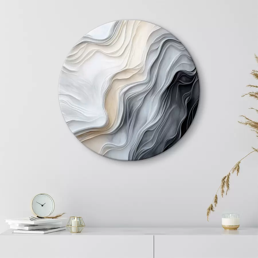 Wandbilder Abstrakte Wellen mit imitierter Textur r40507