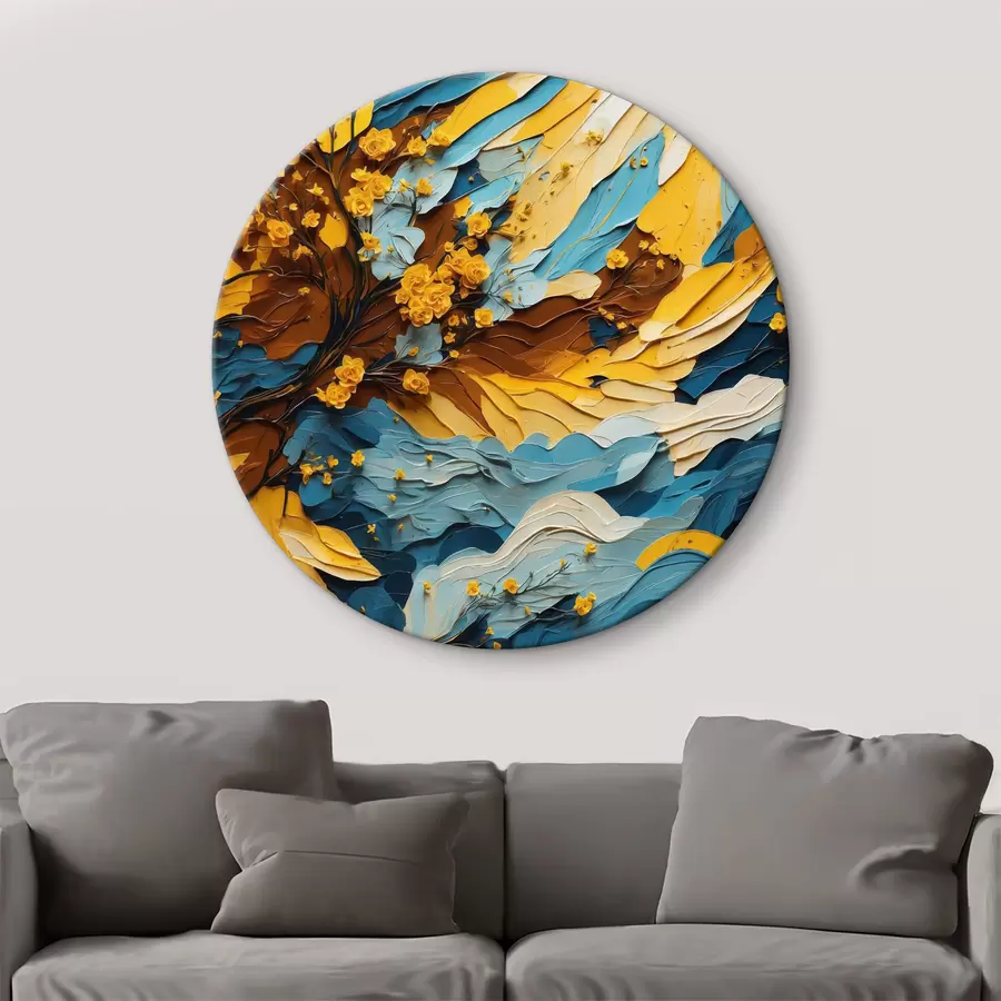 Wandbilder Mehrfarbige Öl-Abstraktion r40642