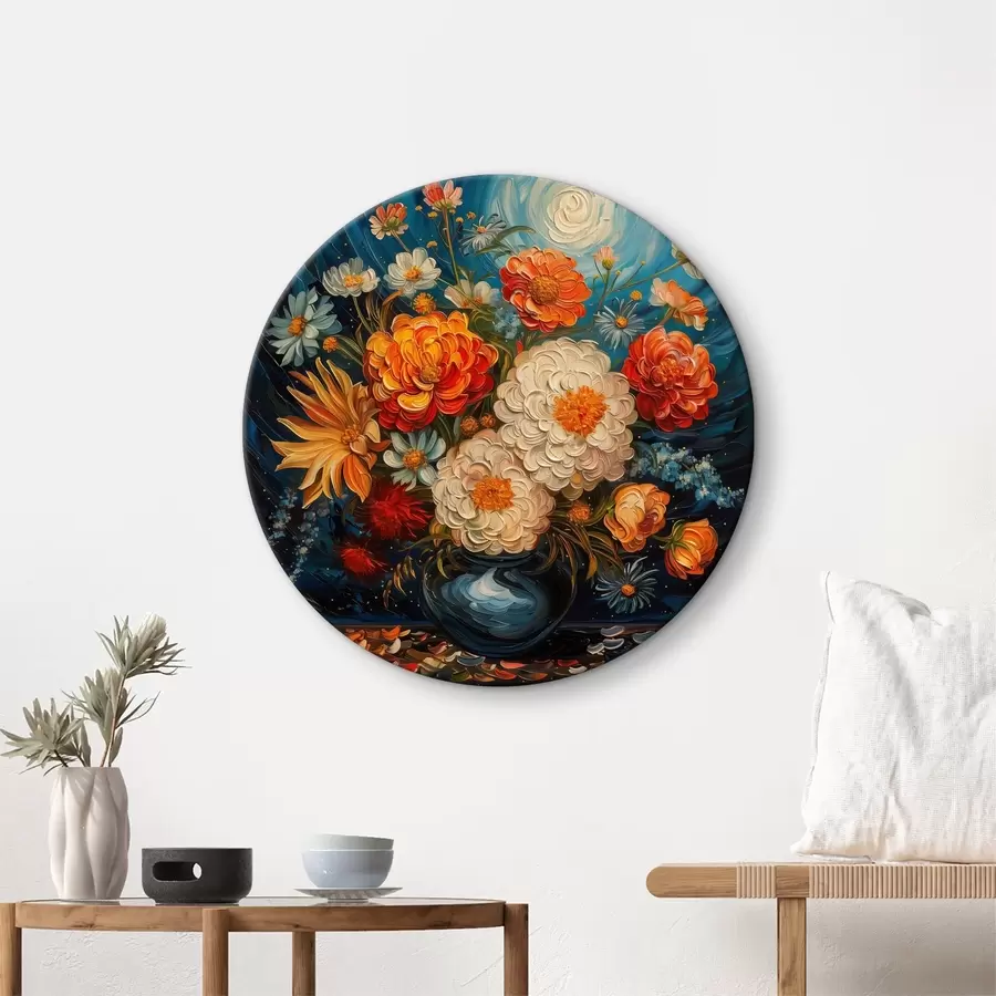 Wandbilder Blumenarrangement in einer Vase im Stil von Van Gogh r40671